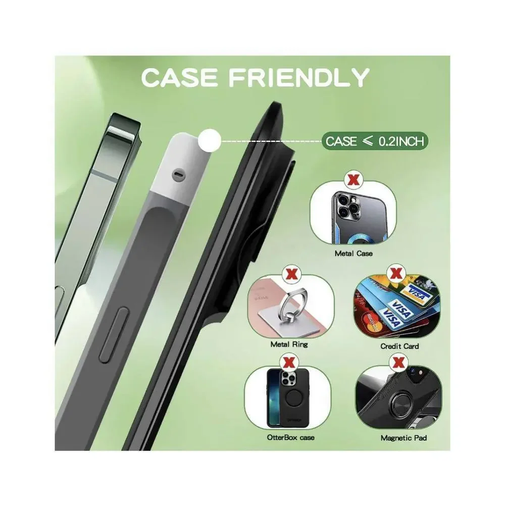 3 in 1 Fast Foldable Design Wireless Charger, Bidirectional, Double Coil Black